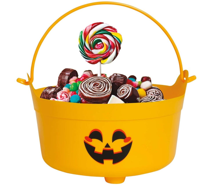 Halloween Snoepbakje Oranje Pompoen 24cm van Fiestas Guirca koop je bij Partywinkel