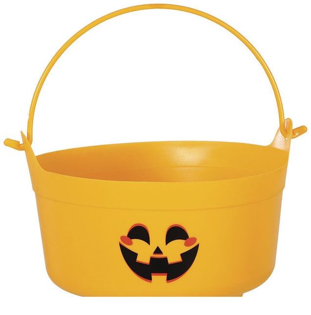 Halloween Snoepbakje Oranje Pompoen 24cm van Fiestas Guirca koop je bij Partywinkel