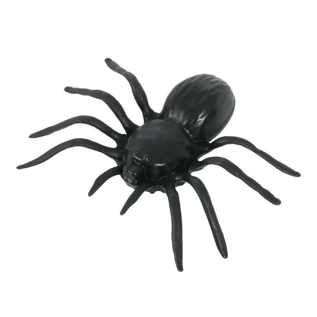 Halloween Spinnen Set 10cm 4 delig van Fiestas Guirca koop je bij Partywinkel