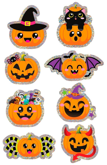 Halloween Stickers Pompoen van Fiestas Guirca koop je bij Partywinkel