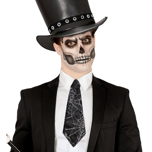 Halloween Stropdas Spinnenweb van Widmann koop je bij Partywinkel