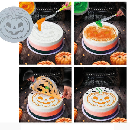 Halloween Taartsjabloon Pompoen 25cm van Fiestas Guirca koop je bij Partywinkel