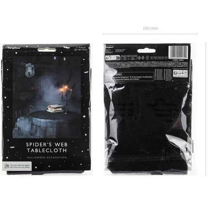 Halloween Tafeldecoratie Spinnenweb 1,24m van Partydeco koop je bij Partywinkel