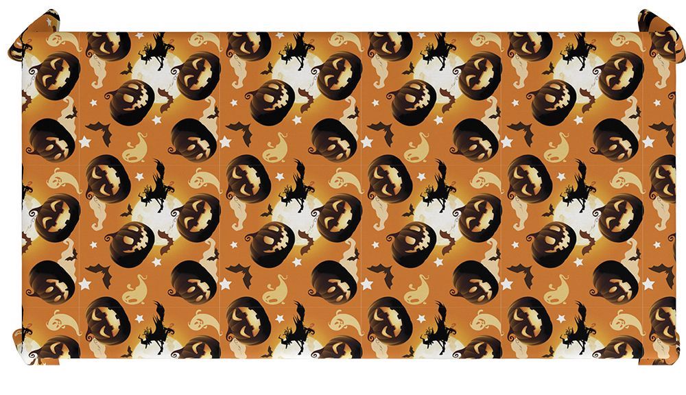 Halloween Tafelkleed Pompoen 2,74m van Fiestas Guirca koop je bij Partywinkel