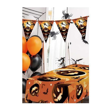 Halloween Tafelkleed Pompoen 2,74m van Fiestas Guirca koop je bij Partywinkel