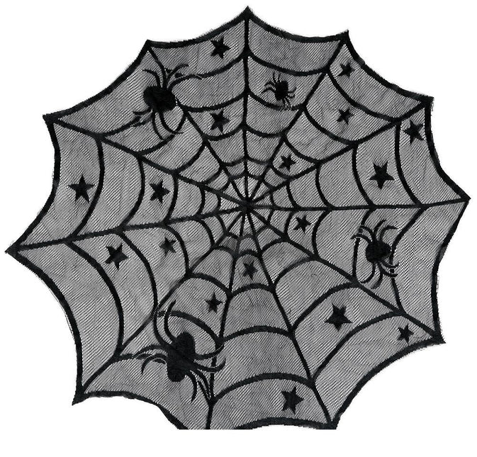 Halloween Tafelkleed Spinnenweb 1m van Fiestas Guirca koop je bij Partywinkel