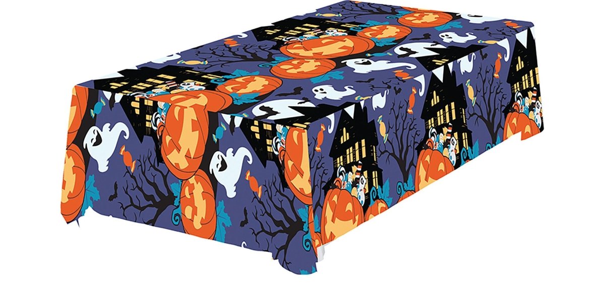 Halloween Tafelkleed Spoken 2,74m van Fiestas Guirca koop je bij Partywinkel