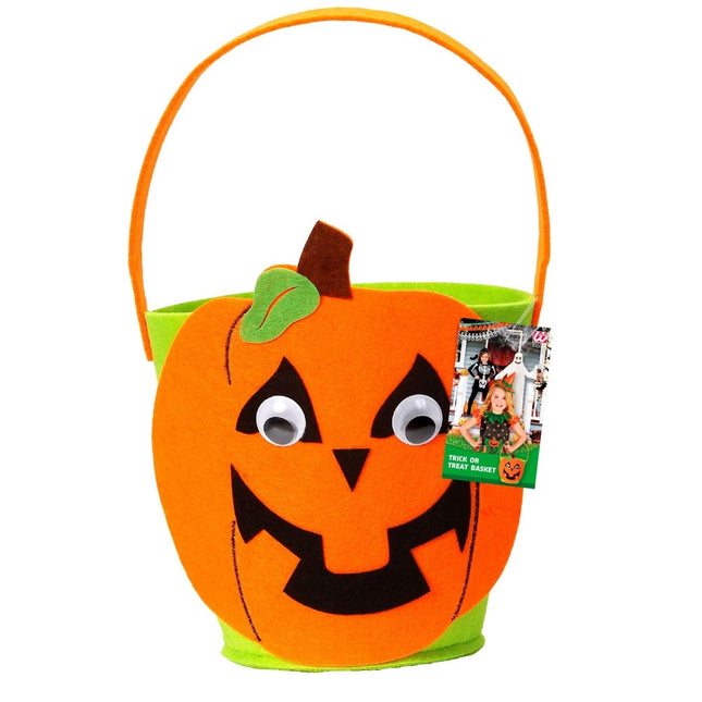 Halloween Tas Pompoen Stof van Widmann koop je bij Partywinkel