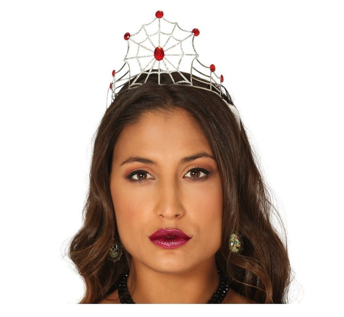 Halloween Tiara Spinnenweb van Fiestas Guirca koop je bij Partywinkel