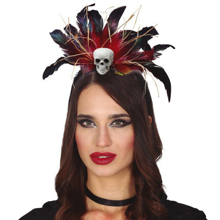 Halloween Tiara Veren En Doodshoofd van Fiestas Guirca koop je bij Partywinkel