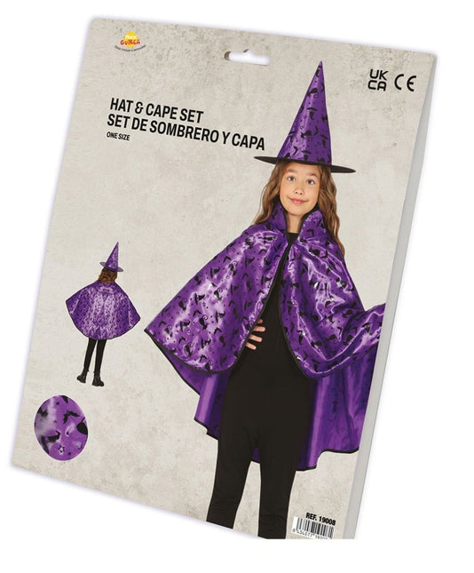 Halloween Verkleedset Paars Meisje Heks 2 delig van Fiestas Guirca koop je bij Partywinkel