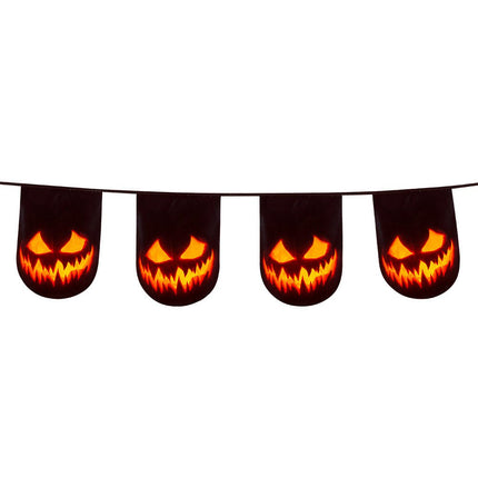 Halloween Vlaggenlijn Creepy Pumpkin 6m van Boland koop je bij Partywinkel