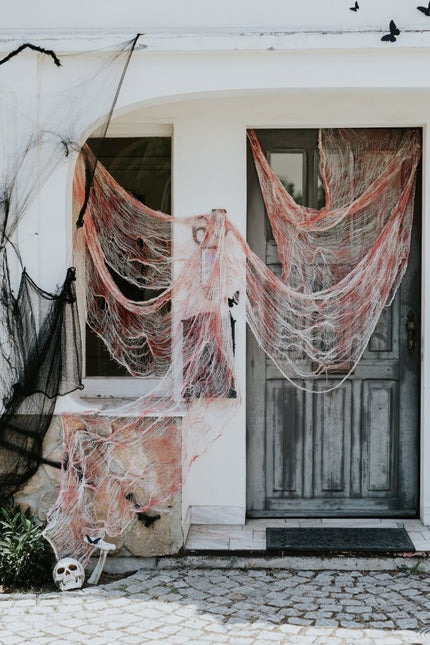 Halloween Wanddecoratie Bloederig Net van Partydeco koop je bij Partywinkel