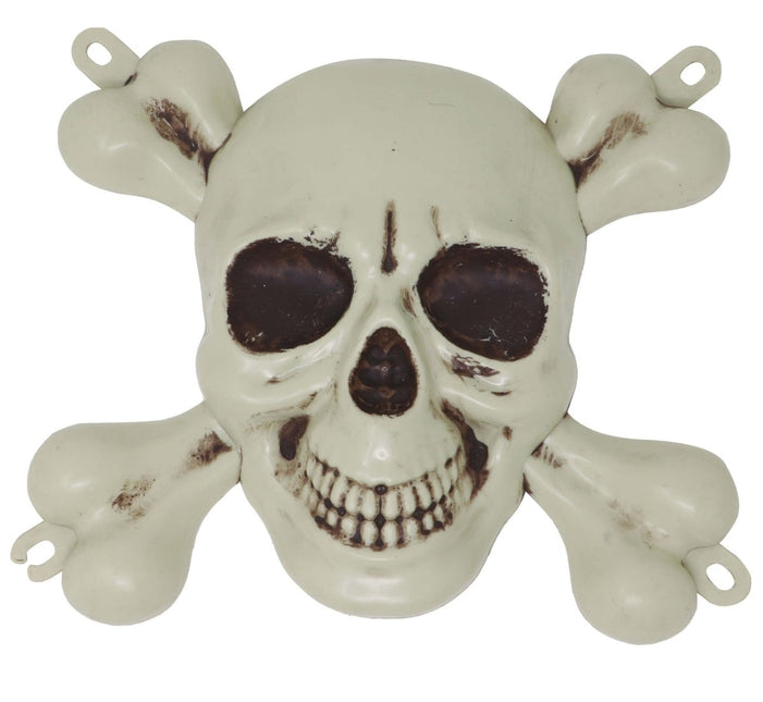 Halloween Deurdecoratie Piratenschedel 30cm van Fiestas Guirca koop je bij Partywinkel