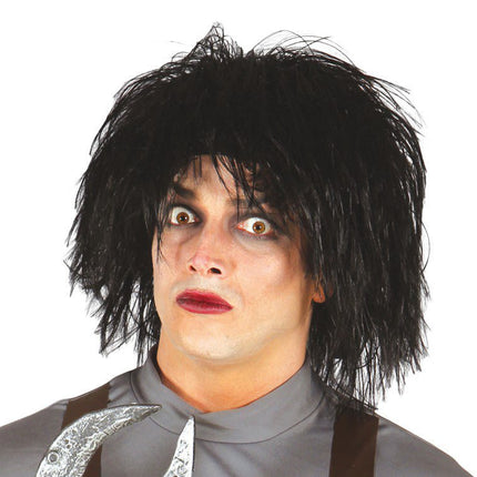 Halloween Zwarte Pruik van Fiestas Guirca koop je bij Partywinkel