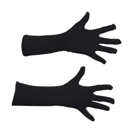 Handschoenen Zwart Luxe 40cm van Haza Witbaard koop je bij Partywinkel