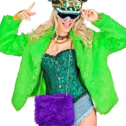HANDTAS LANG PLUSHE PAARS van Widmann koop je bij Partywinkel