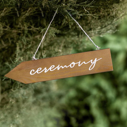 Hangbord Ceremony 36cm van Partydeco koop je bij Partywinkel