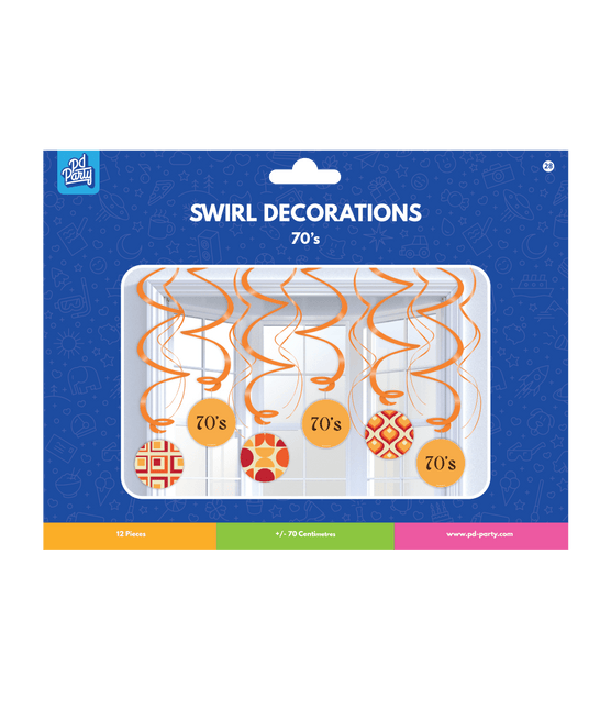 Hangdecoratie 70'S 70cm van Paper Dreams koop je bij Partywinkel