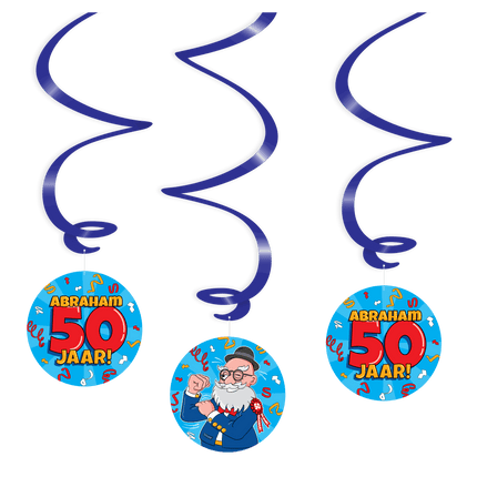 Hangdecoratie Abraham 14cm 3st van Paper Dreams koop je bij Partywinkel