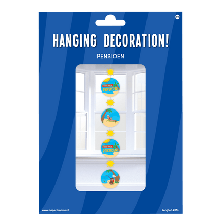 Hangdecoratie Pensioen 120cm van Paper Dreams koop je bij Partywinkel