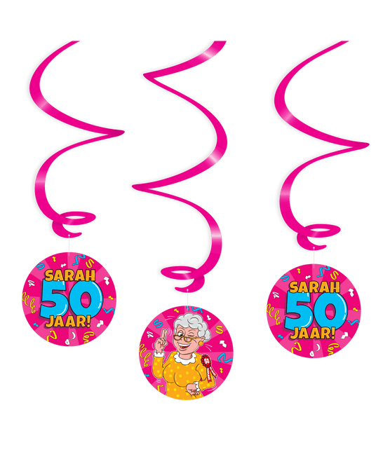 Hangdecoratie Sarah 14cm 3st van Paper Dreams koop je bij Partywinkel