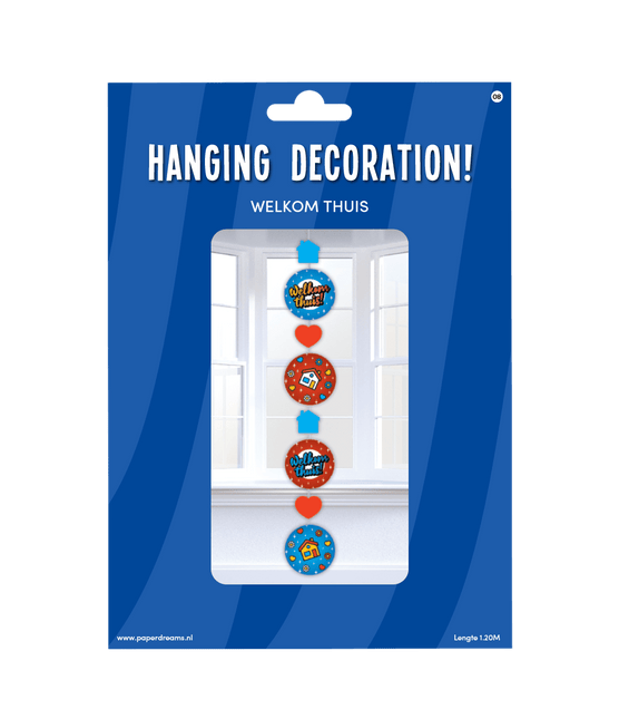 Hangdecoratie Welkom Thuis 120cm van Paper Dreams koop je bij Partywinkel