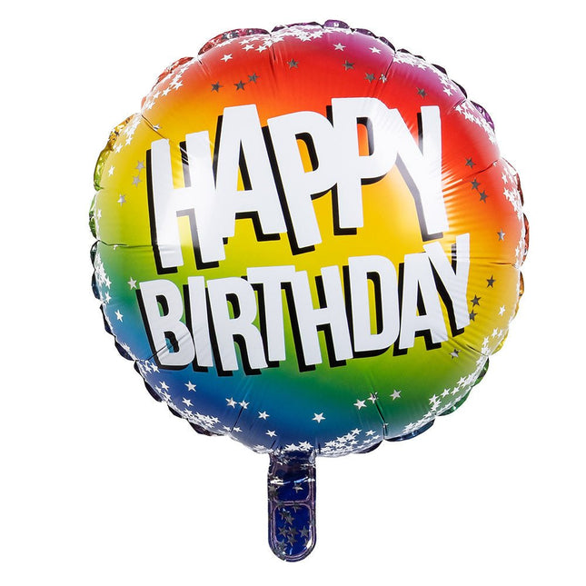 Happy Birthday Helium Ballon Leeg 45cm van Boland koop je bij Partywinkel