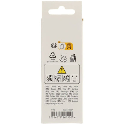 Happy Birthday Kaars 2 Jaar 7cm van Folat koop je bij Partywinkel