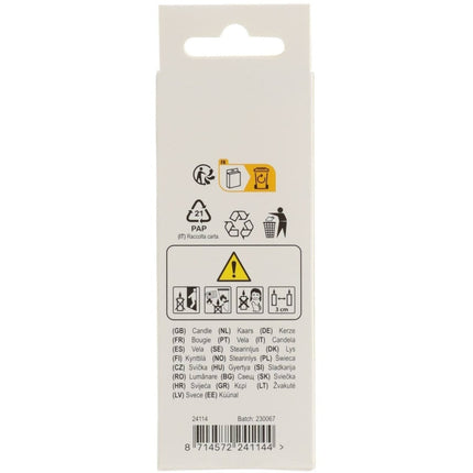 Happy Birthday Kaars 4 Jaar 7cm van Folat koop je bij Partywinkel