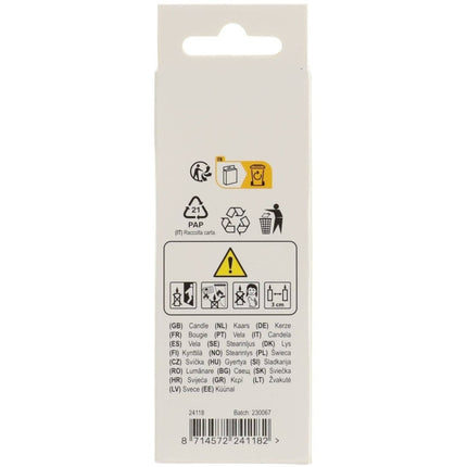 Happy Birthday Kaars 8 Jaar 7cm van Folat koop je bij Partywinkel