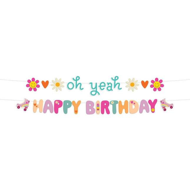 Happy Birthday Letterslinger Emoij 1,5m van Folat koop je bij Partywinkel