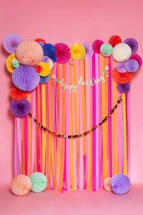 Happy Birthday Letterslinger Goud Met Lint 2m van Partydeco koop je bij Partywinkel