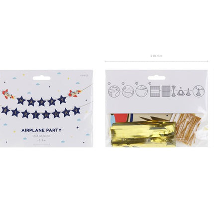 Happy Birthday Letterslinger Space 3m van Partydeco koop je bij Partywinkel
