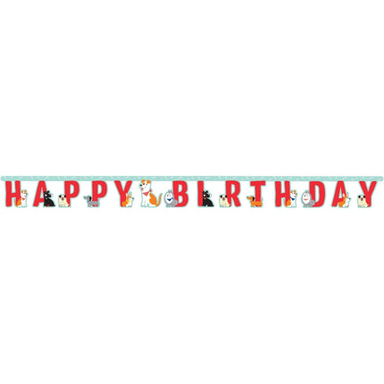 Happy Birthday Slinger Honden 2,2m van Creative Converting koop je bij Partywinkel