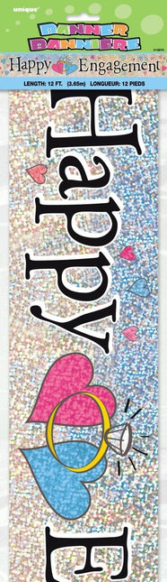 Happy Engagement Banner 3,65m van Unique koop je bij Partywinkel