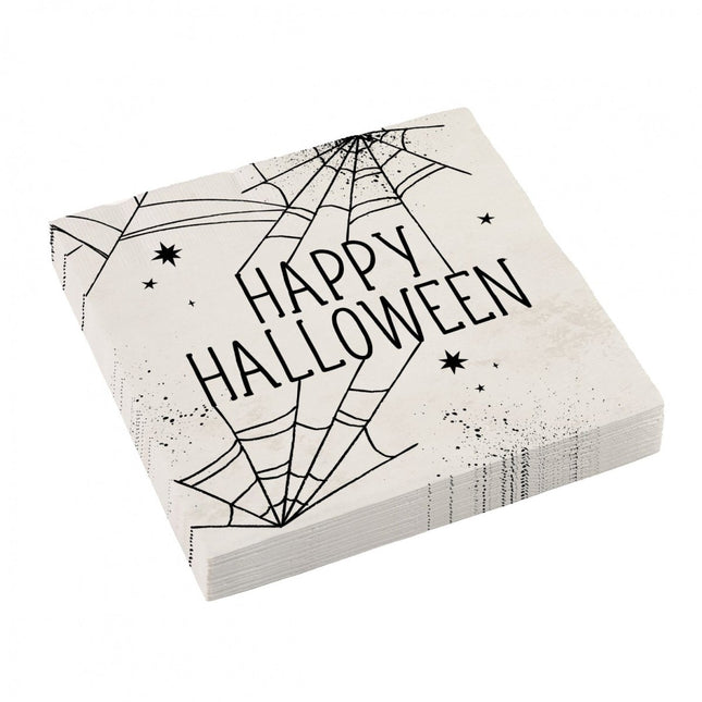 Happy Halloween Servetten 33cm 16st van Riethmueller koop je bij Partywinkel