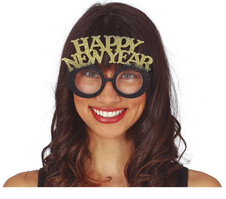 Happy New Year Bril Goud Zilver van Fiestas Guirca koop je bij Partywinkel