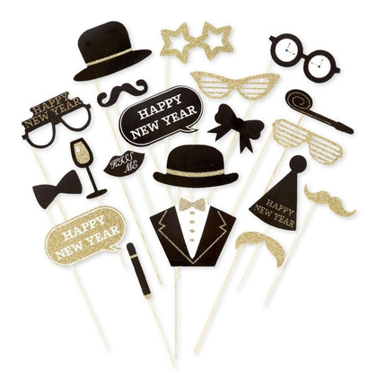 Happy New Year Foto Props 20st van Widmann koop je bij Partywinkel