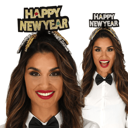 Happy New Year Hoed 24cm van Fiestas Guirca koop je bij Partywinkel