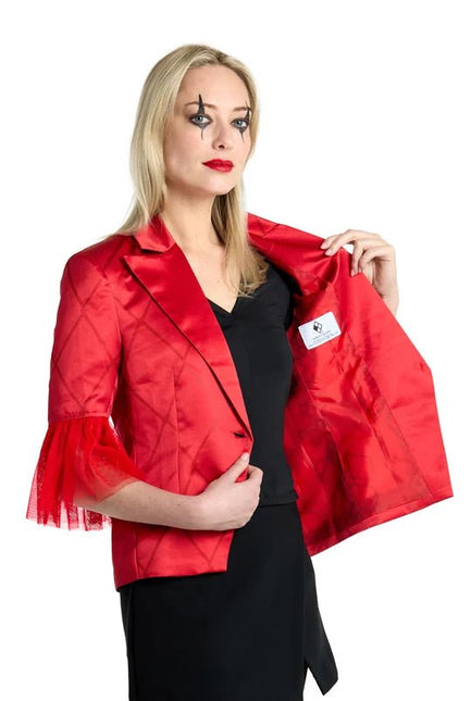 Harley Quinn Blazer Dames Rood van OppoSuits koop je bij Partywinkel
