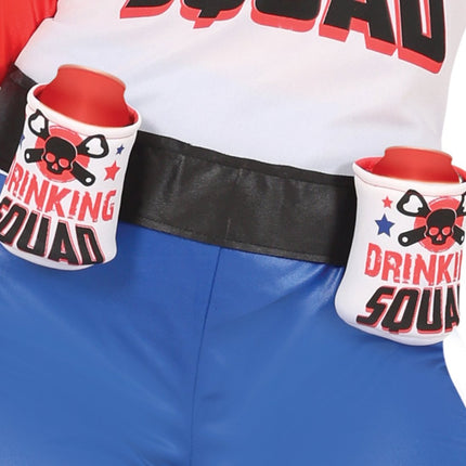 Harley Quinn Kostuum Rood Blauw Dames van Fiestas Guirca koop je bij Partywinkel