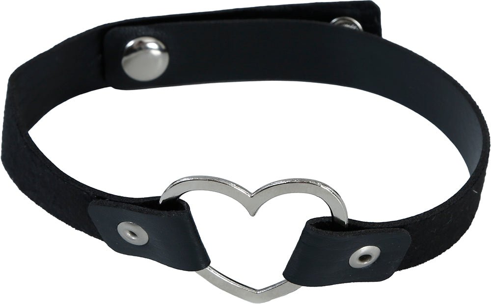 Hart Ketting Zwart Zilver van Fiestas Guirca koop je bij Partywinkel