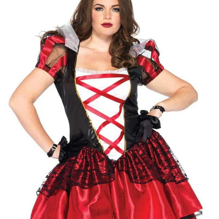 Hartenkoningin Jurk Dames Plus Size Leg Avenue van Leg Avenue koop je bij Partywinkel