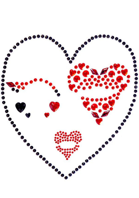 Hartenvrouw Gezicht Stickers van Leg Avenue koop je bij Partywinkel