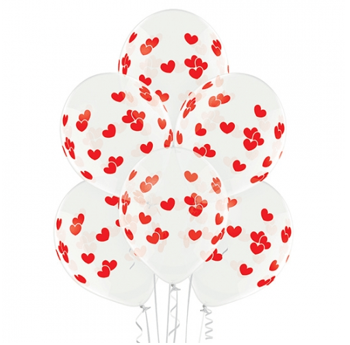 Hartjes Ballonnen Rood 30cm 10st van VDV Benefit koop je bij Partywinkel