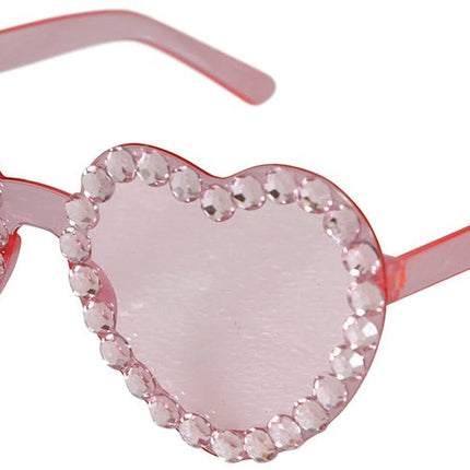 Hartjes Bril Roze Diamantjes van Fiestas Guirca koop je bij Partywinkel