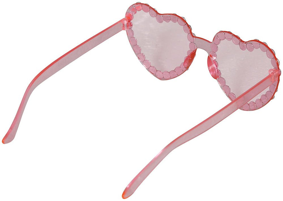 Hartjes Bril Roze Diamantjes van Fiestas Guirca koop je bij Partywinkel