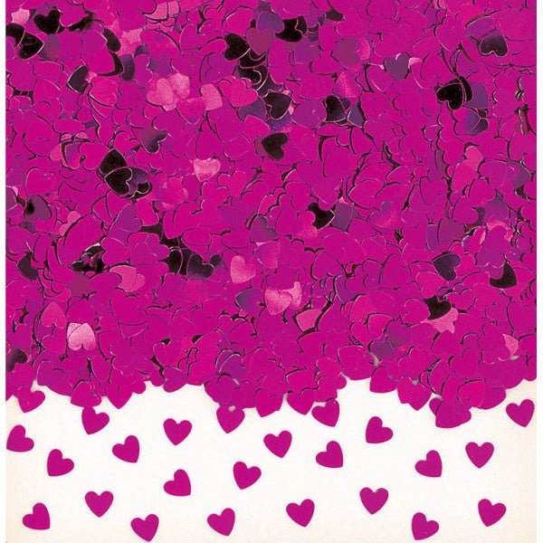 Hartjes Confetti Fuchsia 14g van Riethmueller koop je bij Partywinkel