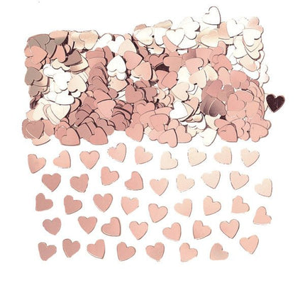 Hartjes Confetti Rose Goud 14g van Riethmueller koop je bij Partywinkel